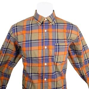 NN07 No Nationality Levon Shirt Plaid Button Down Long Sleeve Cotton‎ Men's M